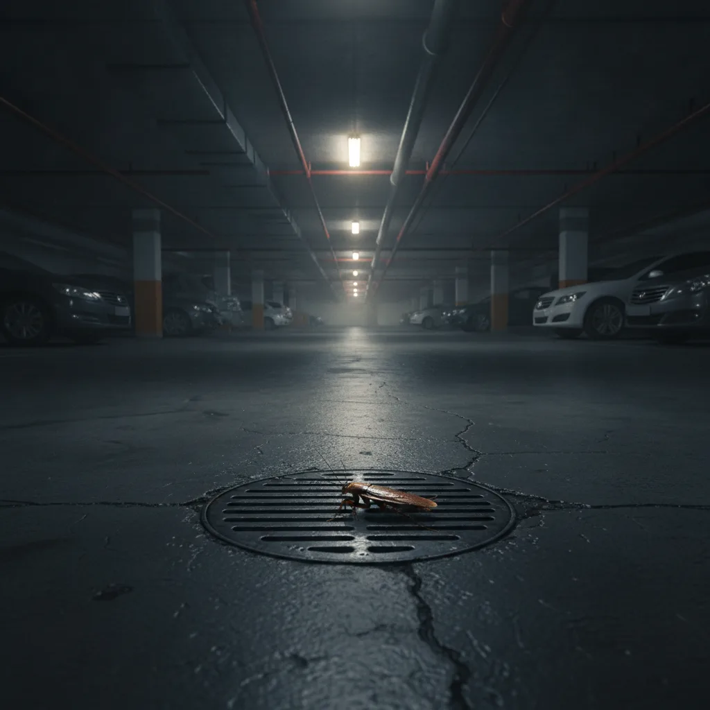 cafards parking souterrain