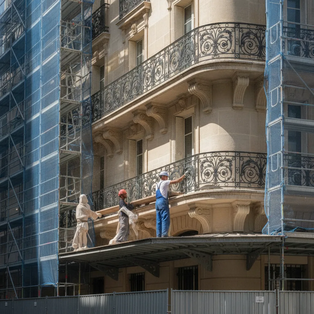 dépigeonnage ravalement façade Paris